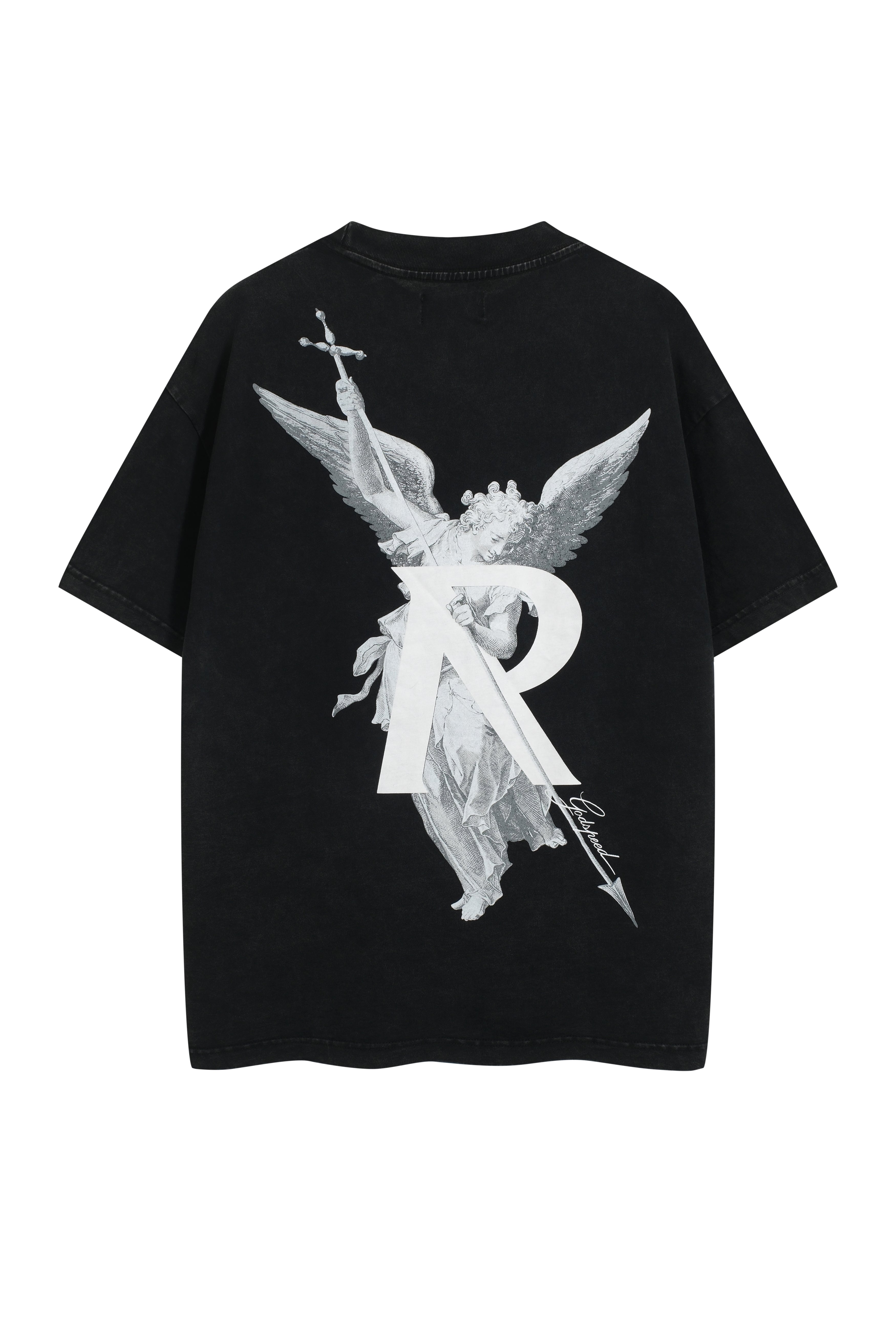 Schwarz-weißes T-Shirt