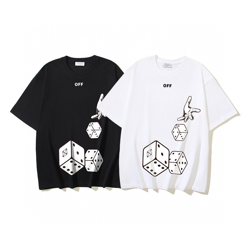 Schwarz-weißes T-Shirt