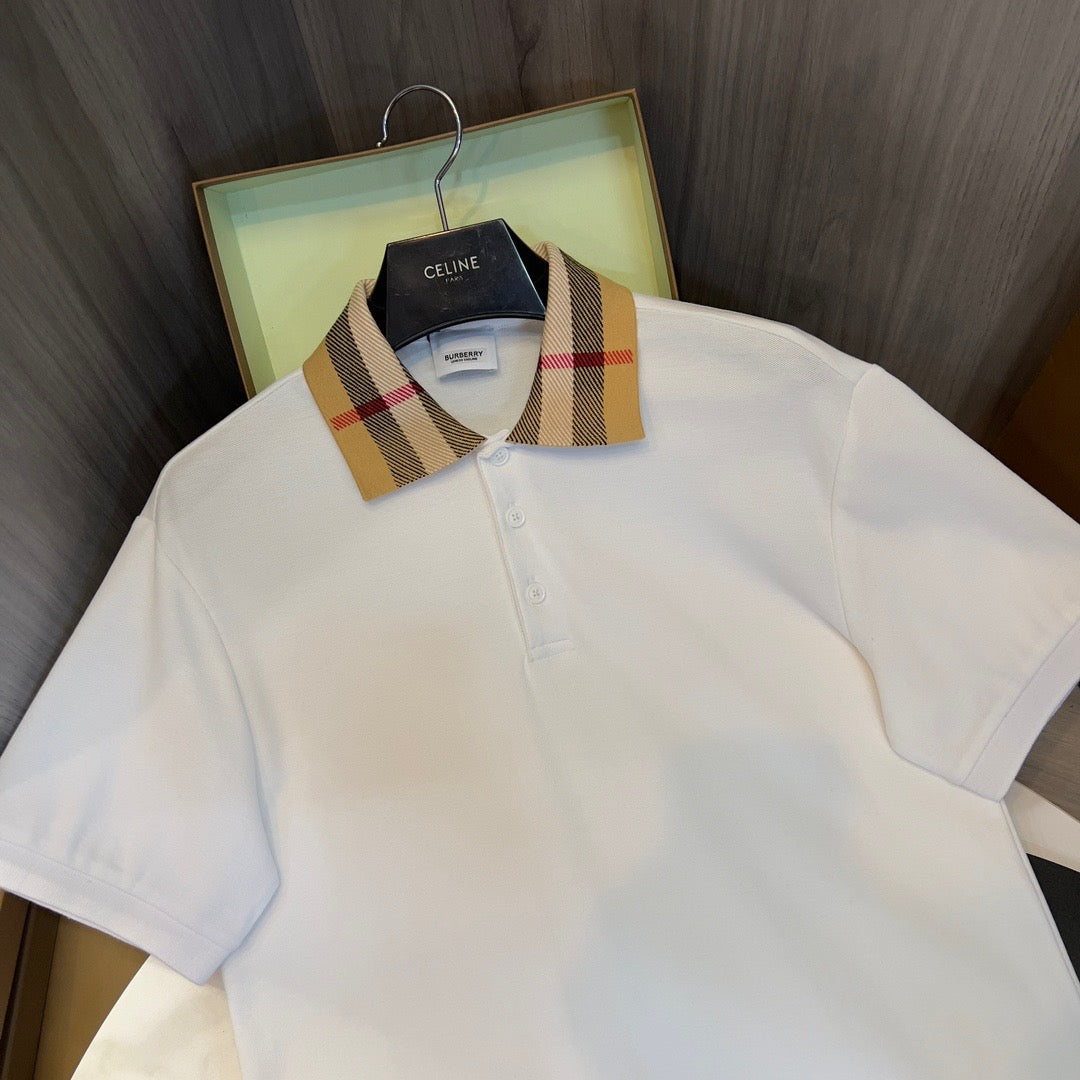 Black,White,and Blue Polo - FashionHype.xyz