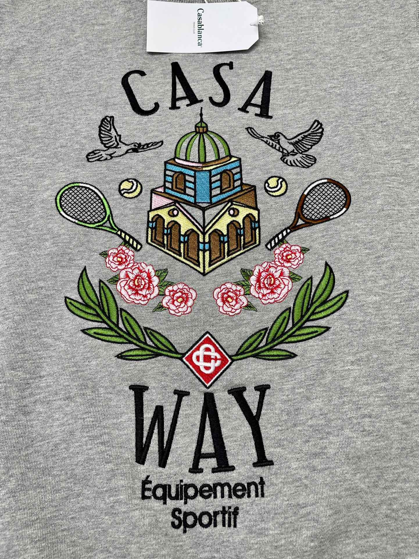 سويت شيرت أبيض ورمادي