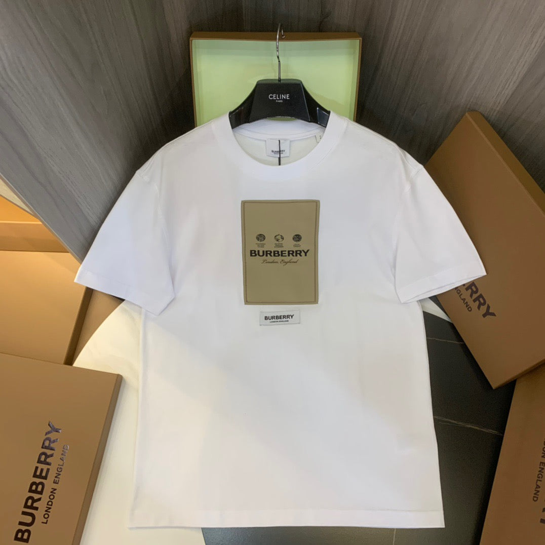 Khaki, Schwarz und Weiß T-Shirt