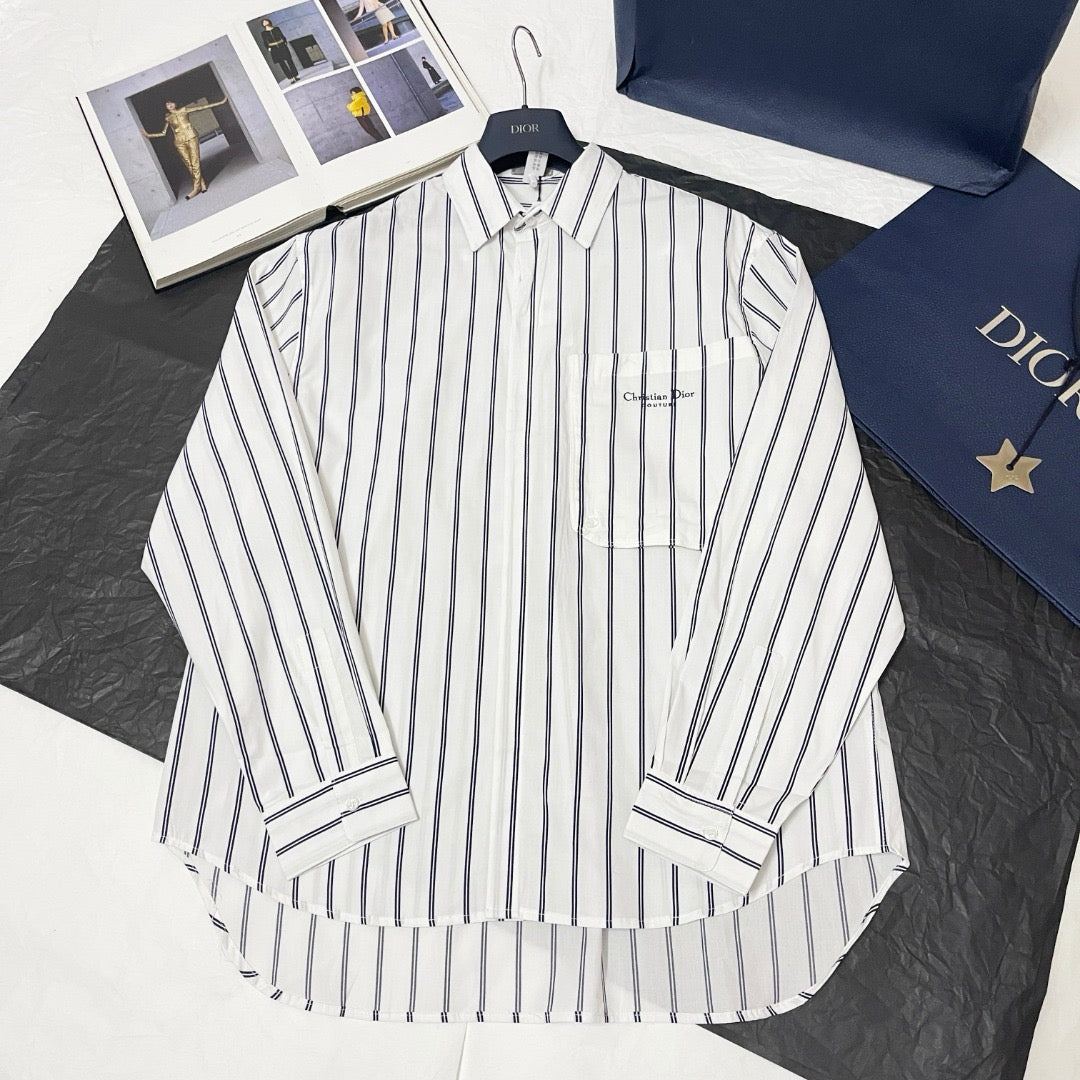 White and Black Shirt - FashionHype.xyz