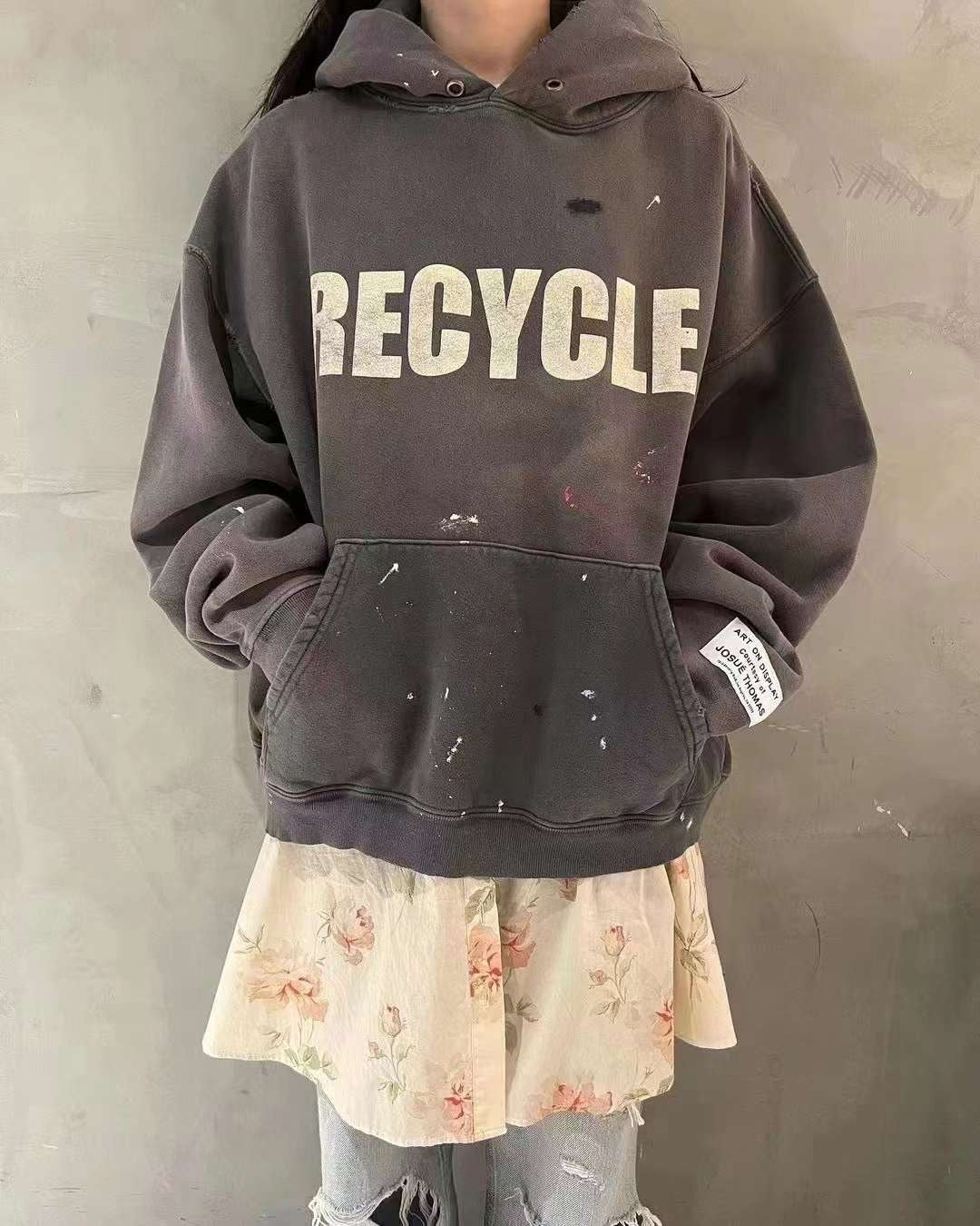 Schwarzer Hoodie