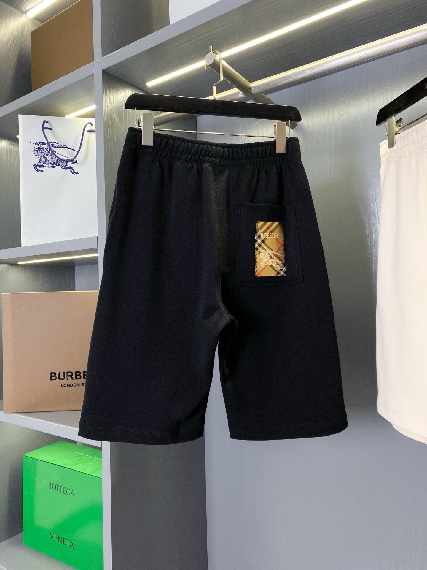 Black and Beige Short - FashionHype.xyz