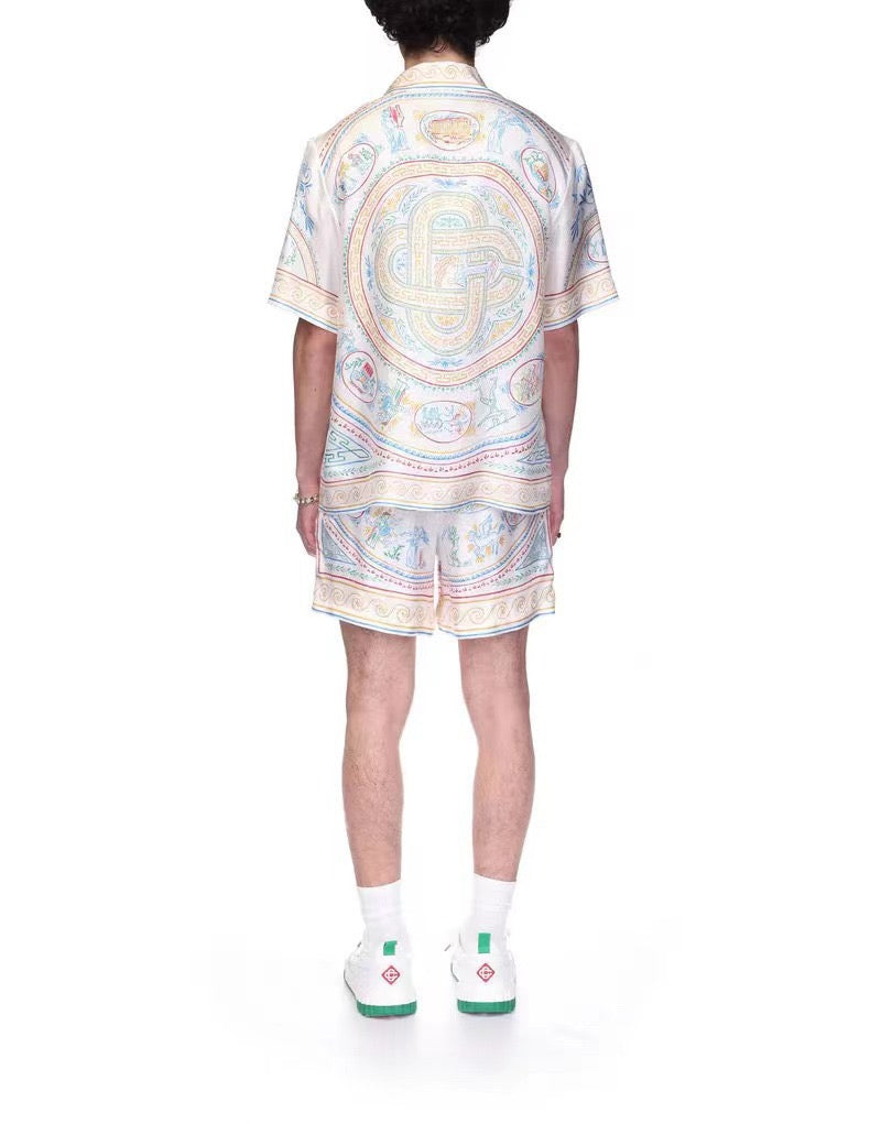 قميص متعدد الألوان