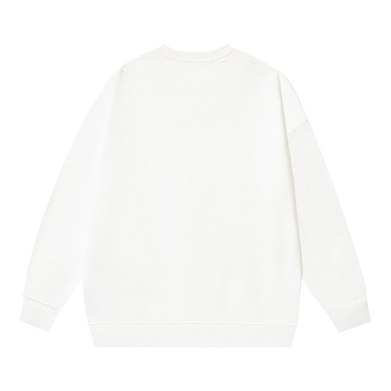 Weißes, graues und schwarzes Sweatshirt