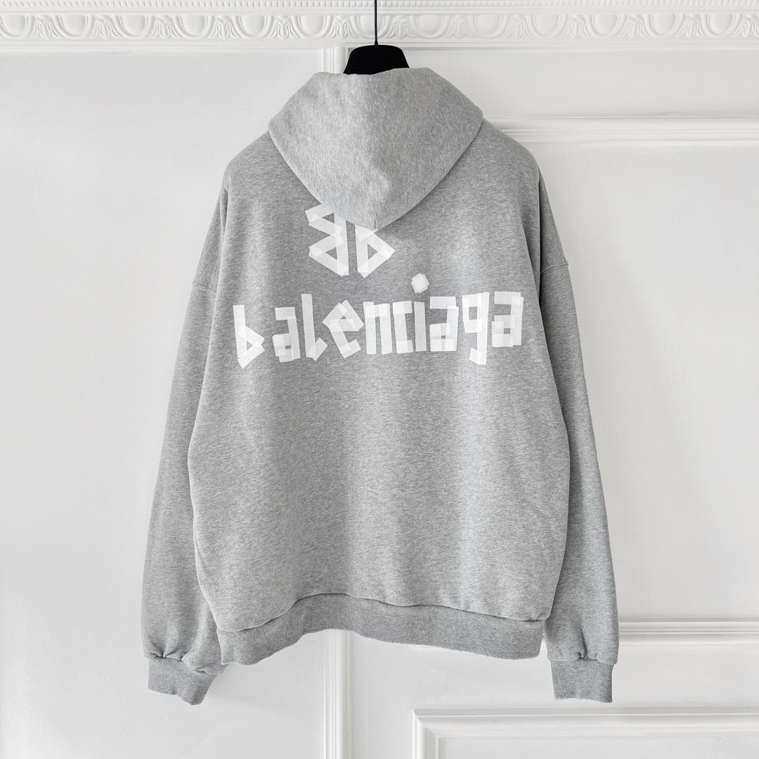 Grauer Hoodie