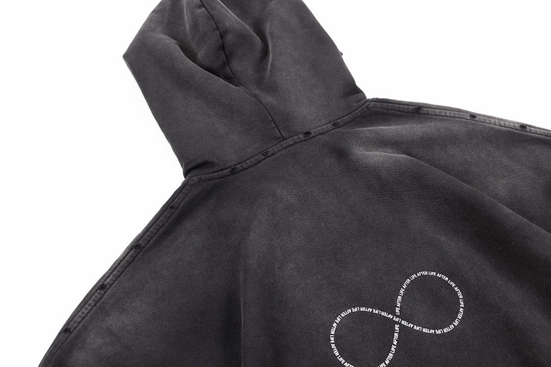 Schwarzer Hoodie