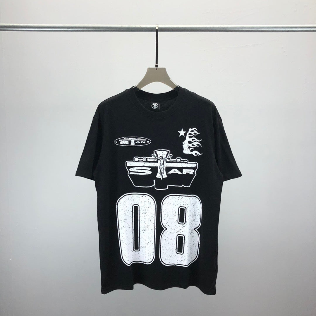 Schwarz-weißes T-Shirt