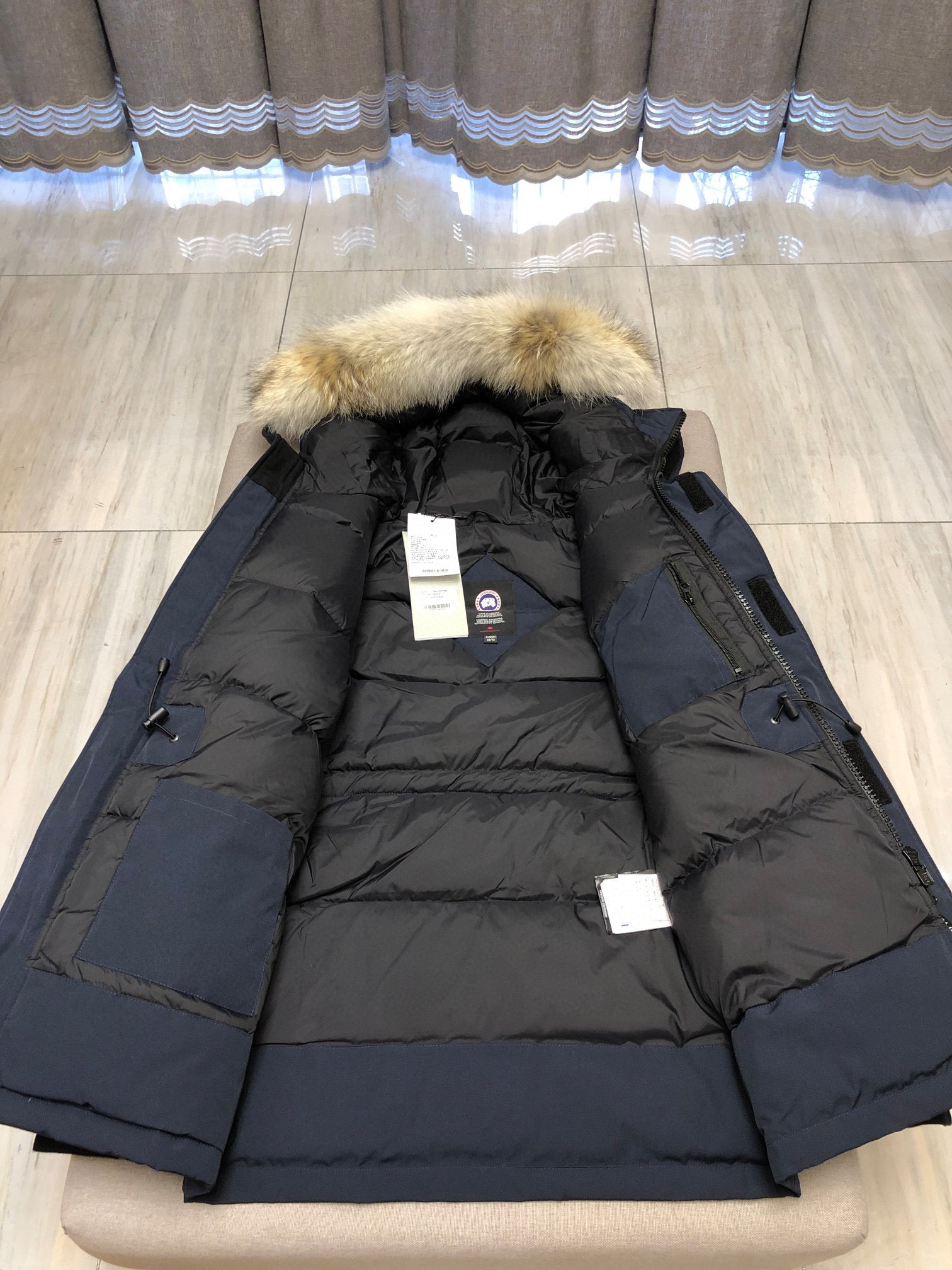 White,Grey,Blue and Black Jacket - FashionHype.xyz