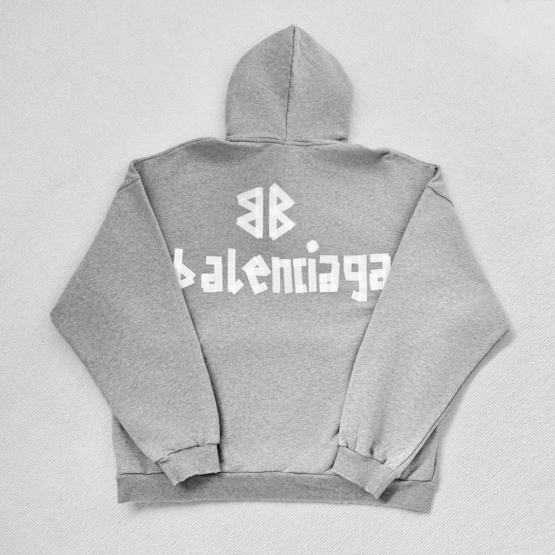 Grauer Hoodie