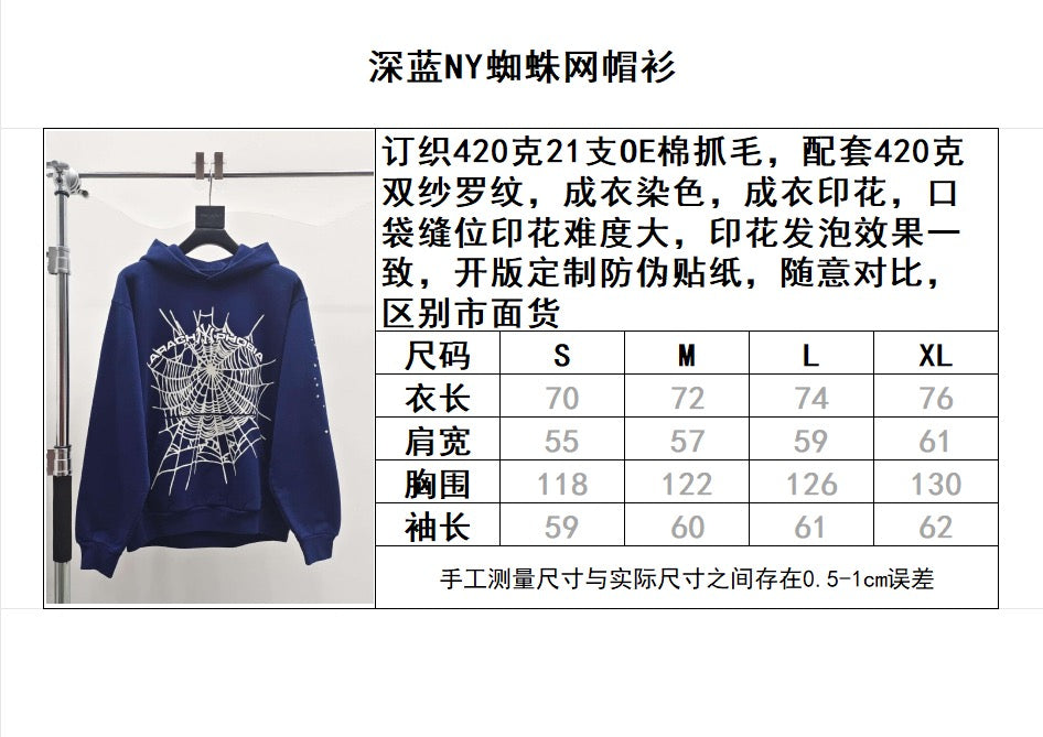 Blauer Hoodie