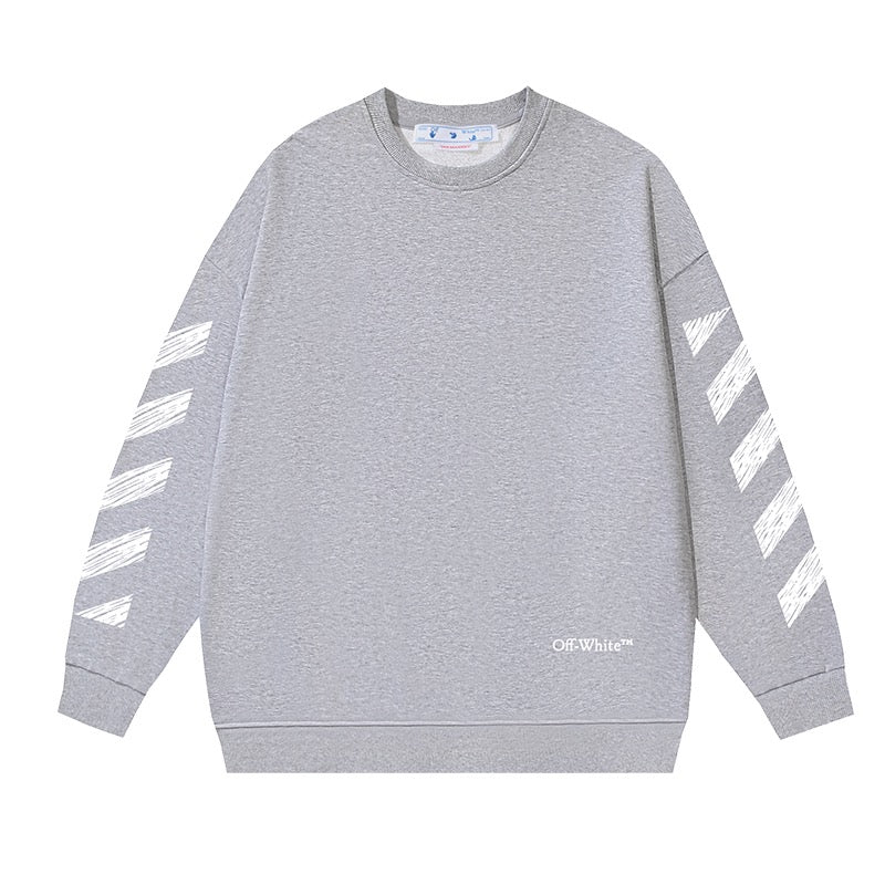 Graues, weißes und schwarzes Sweatshirt