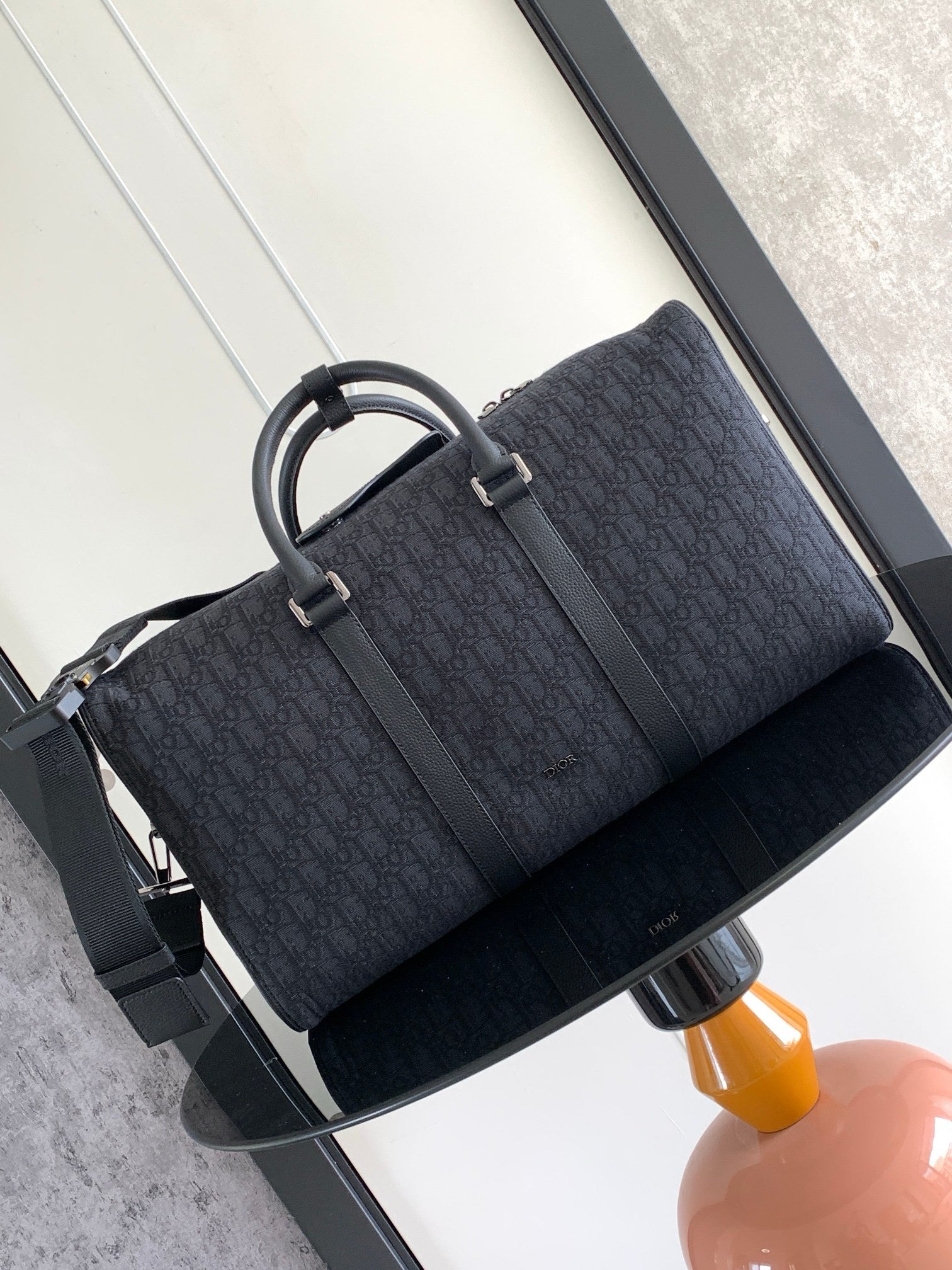 apricot and black Bag - FashionHype.xyz