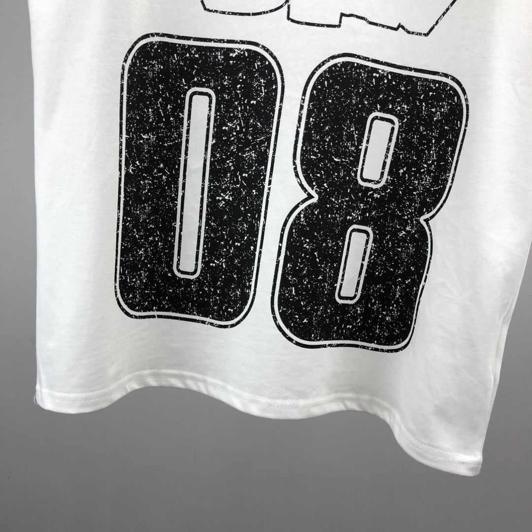 Schwarz-weißes T-Shirt