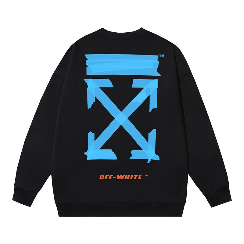 Weißes, braunes und schwarzes Sweatshirt