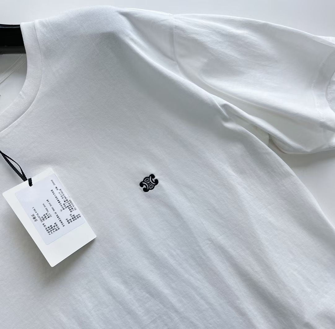 Schwarz-weißes T-Shirt