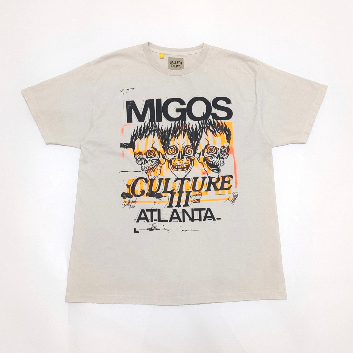 White and Beige grey T-shirt - FashionHype.xyz
