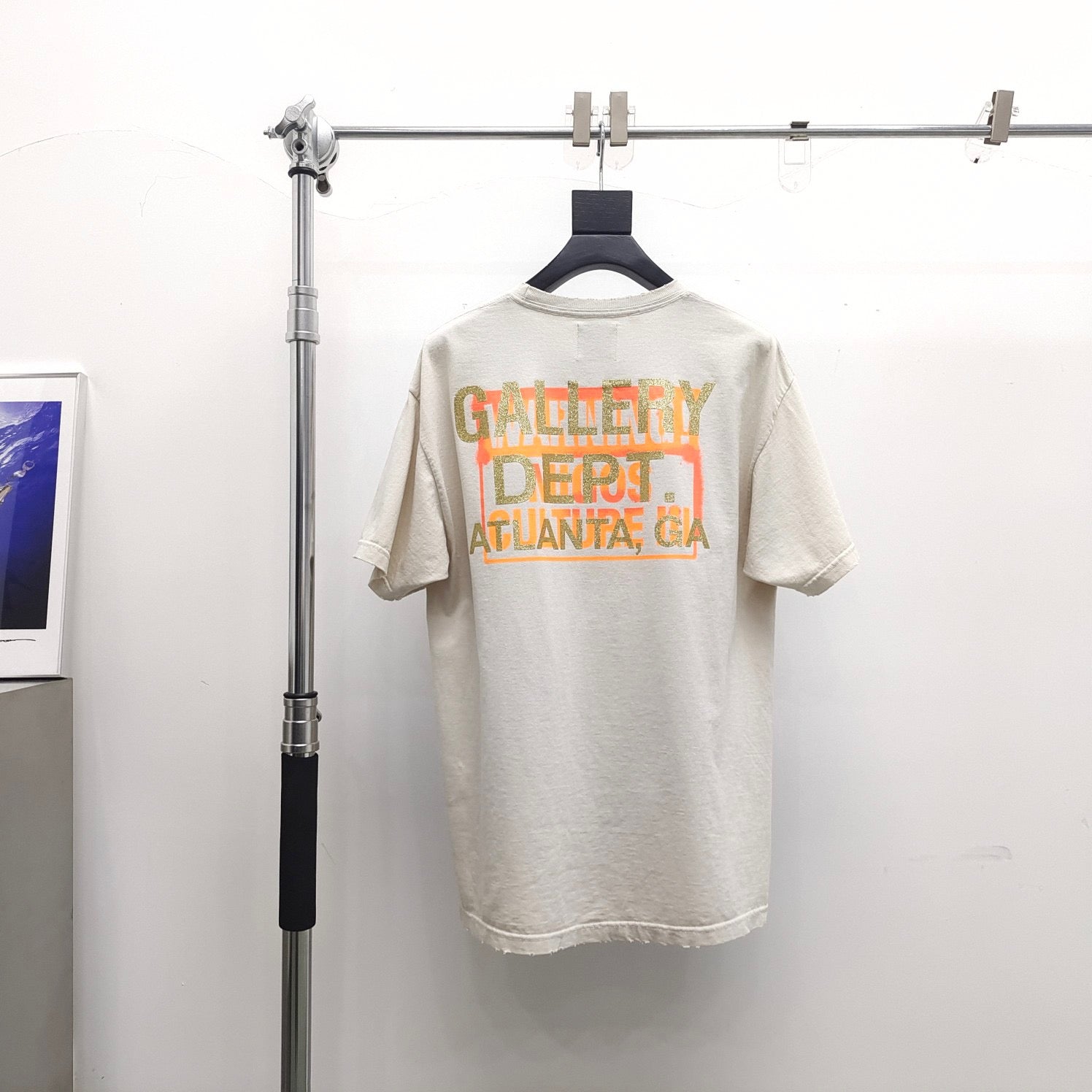 White and Beige grey T-shirt - FashionHype.xyz