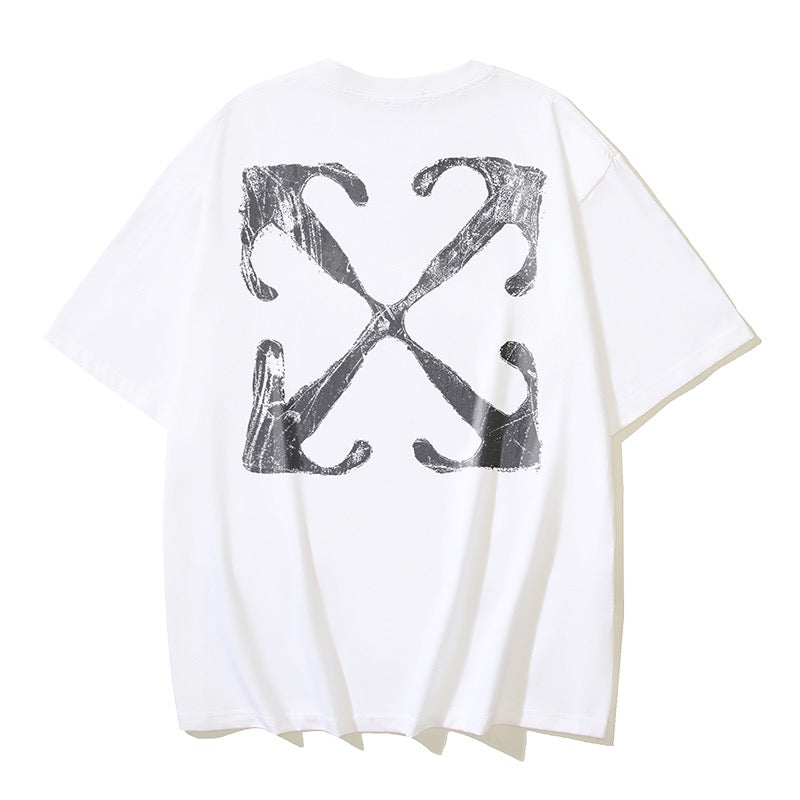 Schwarz-weißes T-Shirt