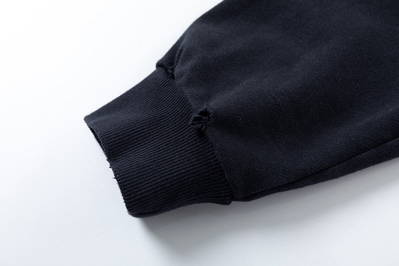 Schwarzer Hoodie