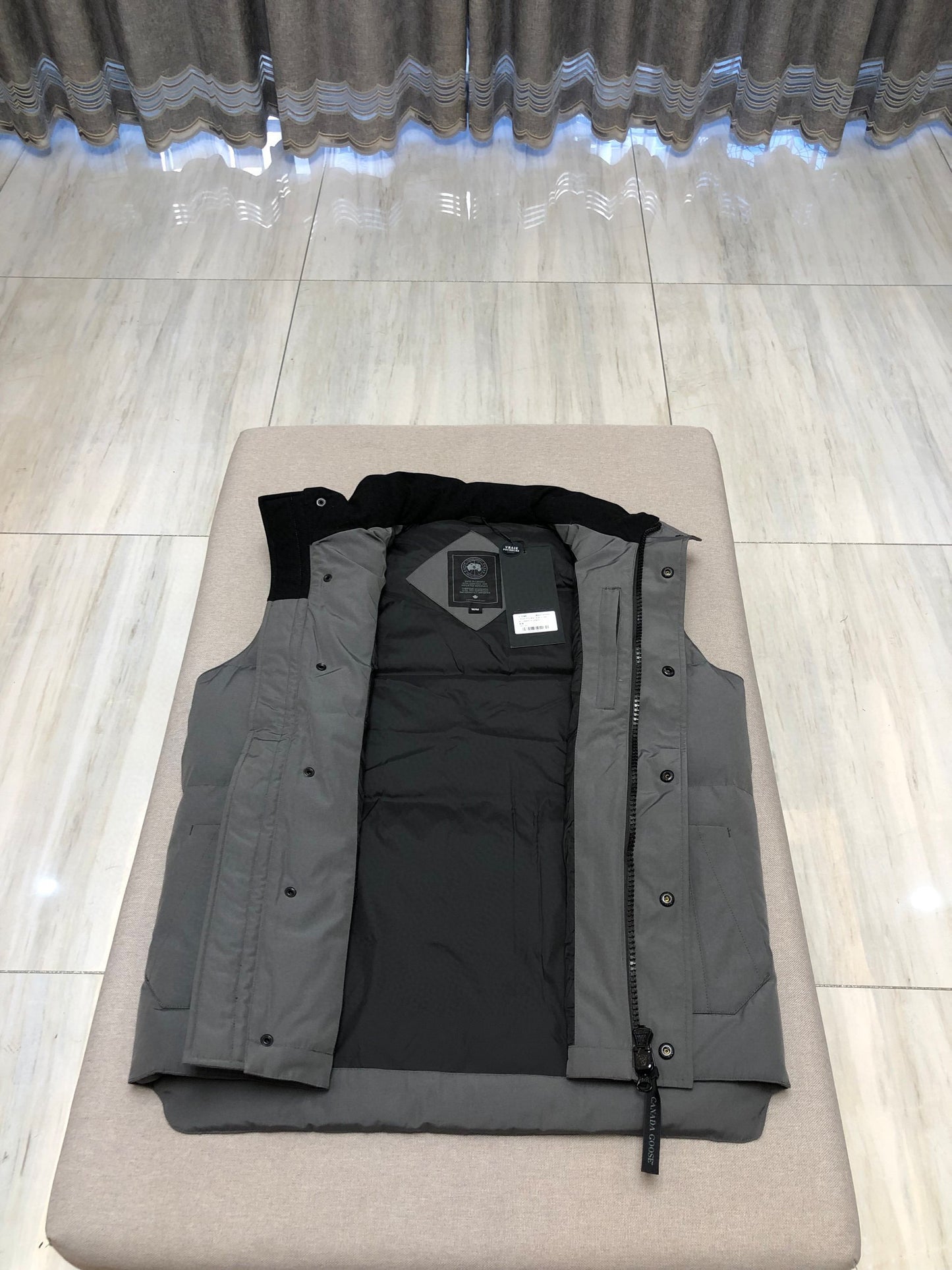 Sky blue, Grey and White Vest - FashionHype.xyz