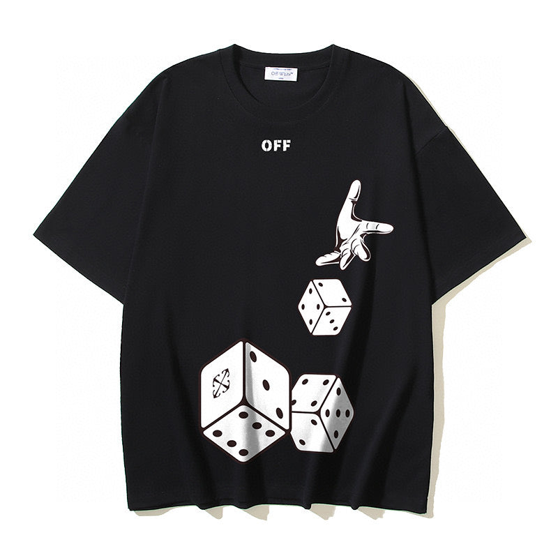 Schwarz-weißes T-Shirt