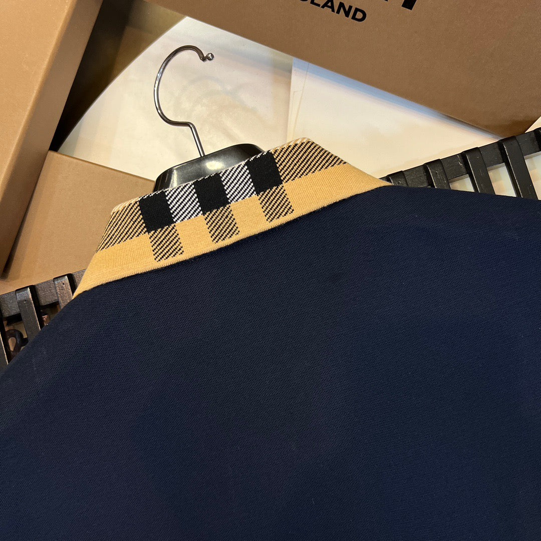 Black,White,and Blue Polo - FashionHype.xyz