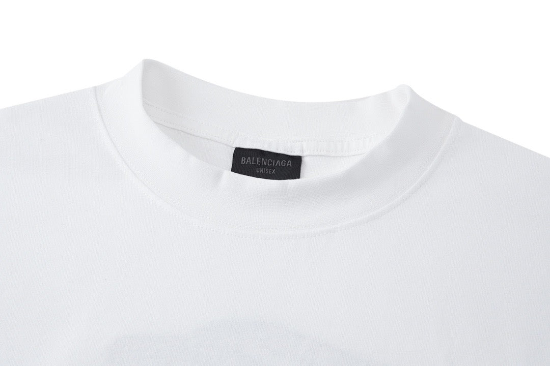 Dark blue and White T-shirt - FashionHype.xyz