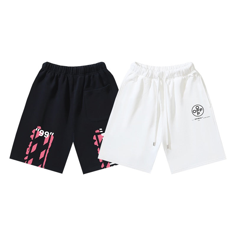 Schwarz-weiße Shorts