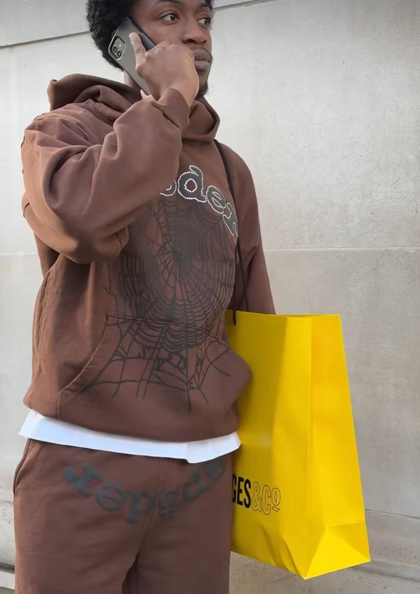 Brauner Kapuzenpullover