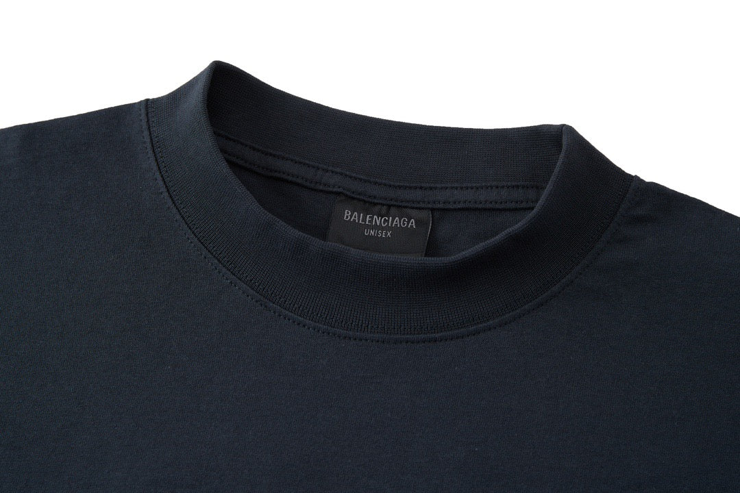 Dark blue and White T-shirt - FashionHype.xyz