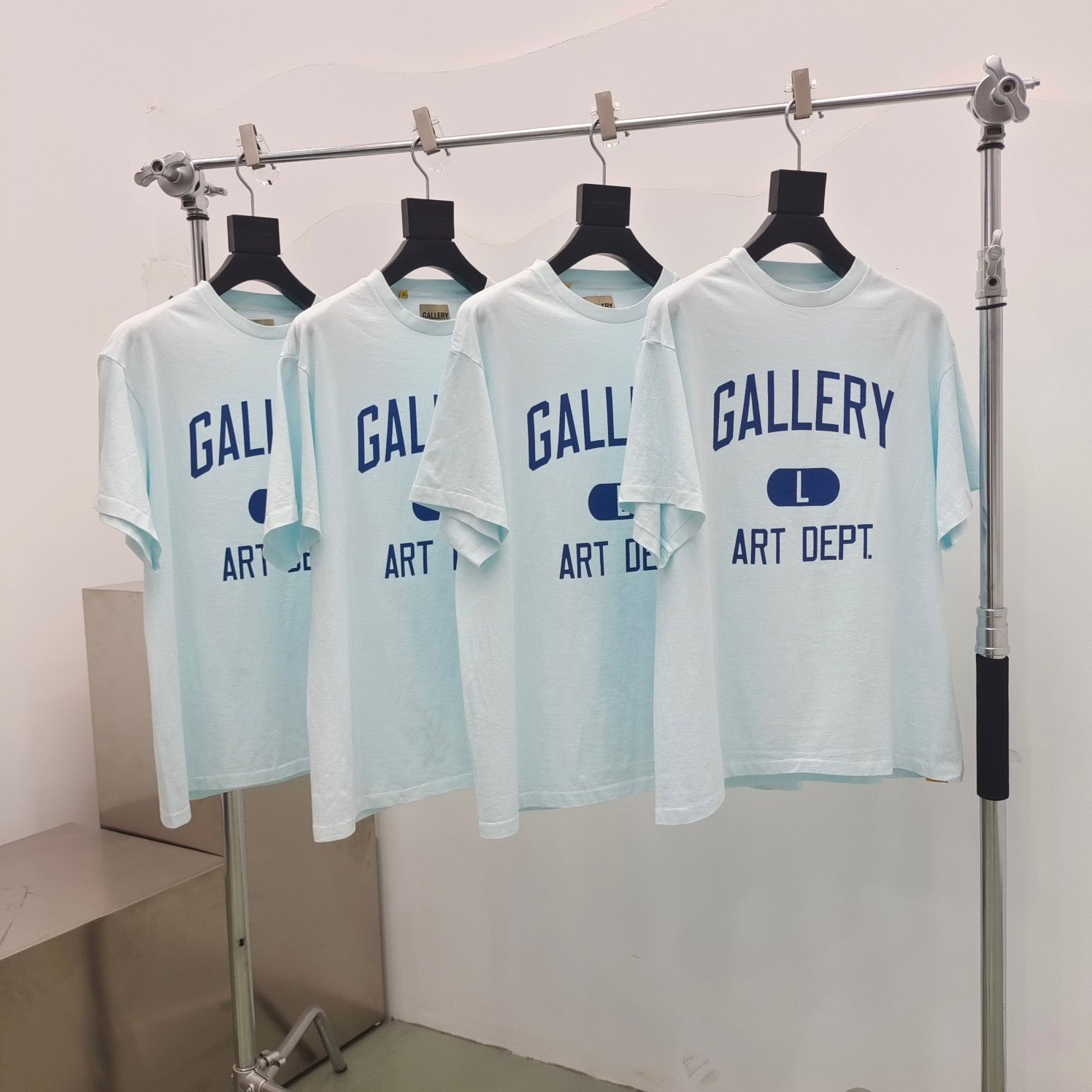 Grey, White, Blue and Sky blue T-shirt - FashionHype.xyz