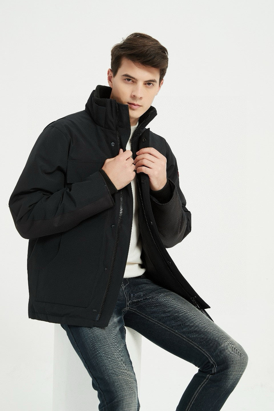 Black and Grey Jacket - FashionHype.xyz