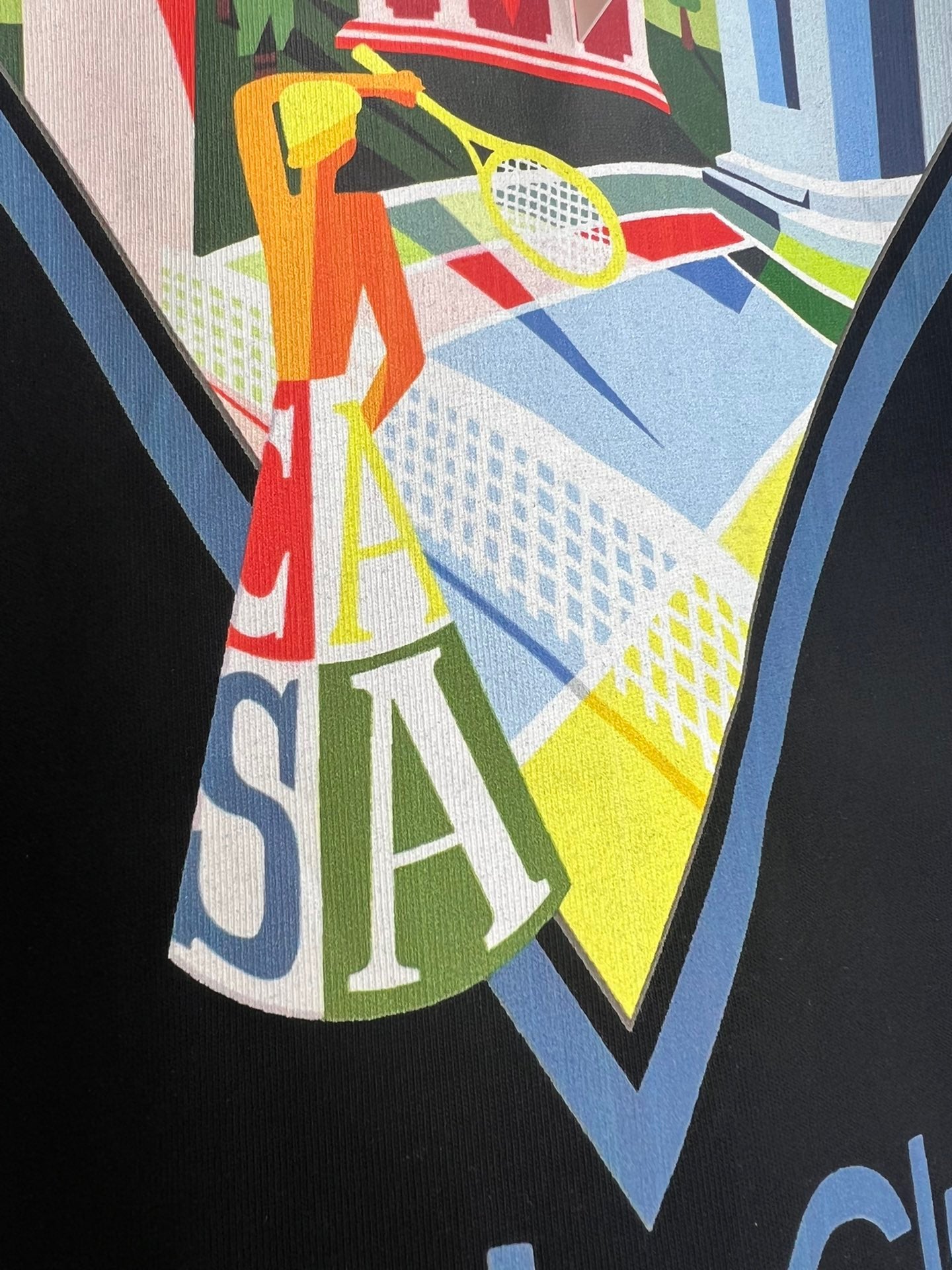 Pink, Blue and White T-shirt