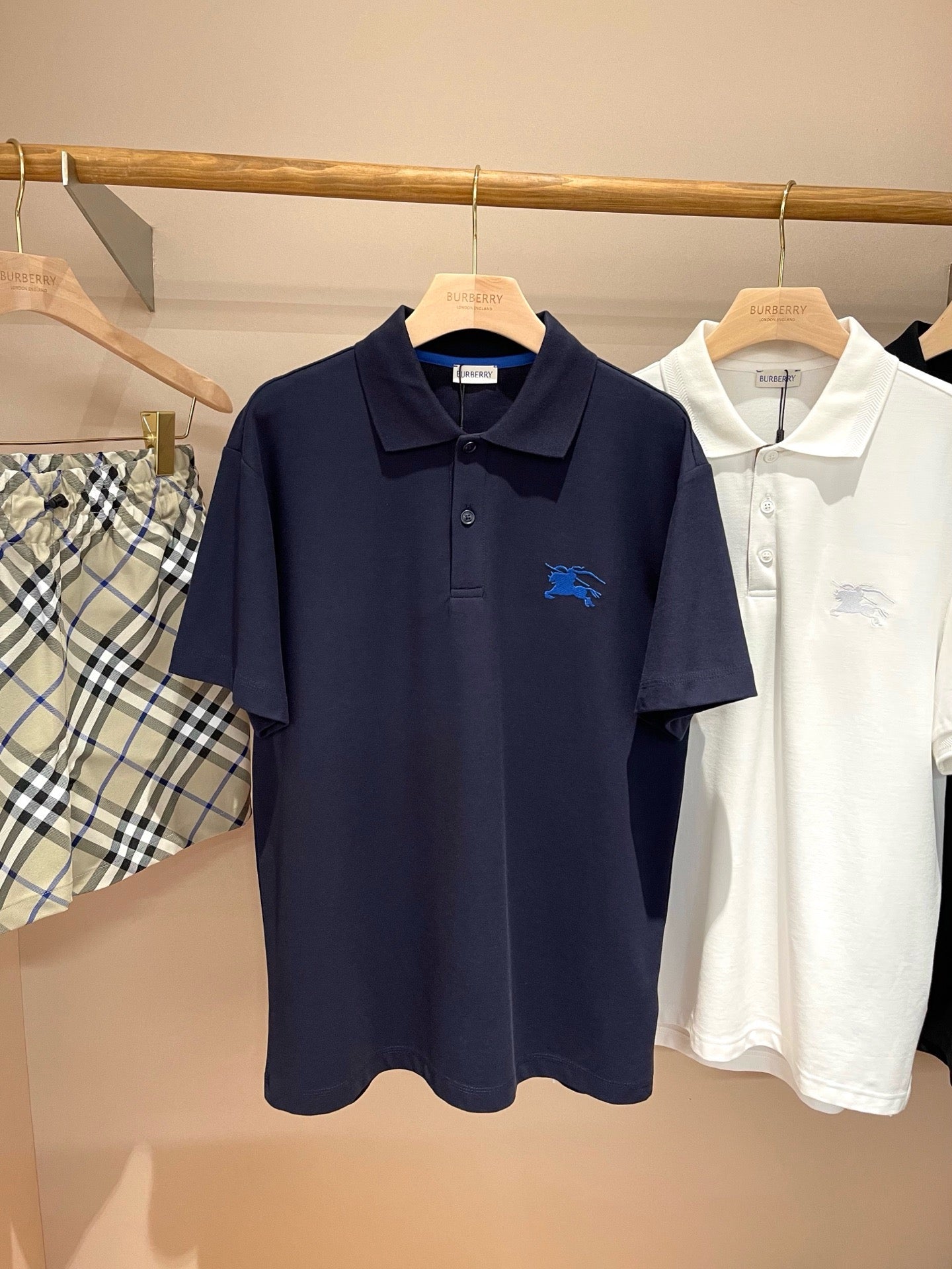 Khaki and Dark Blue T-Shirt