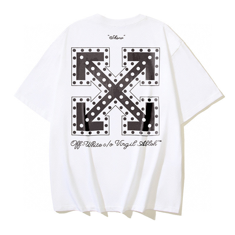 Schwarz-weißes T-Shirt