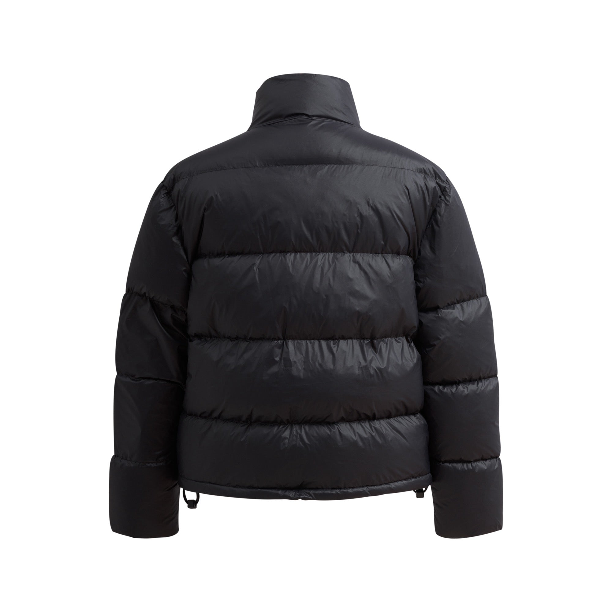 Schwarze und weiße Jacke