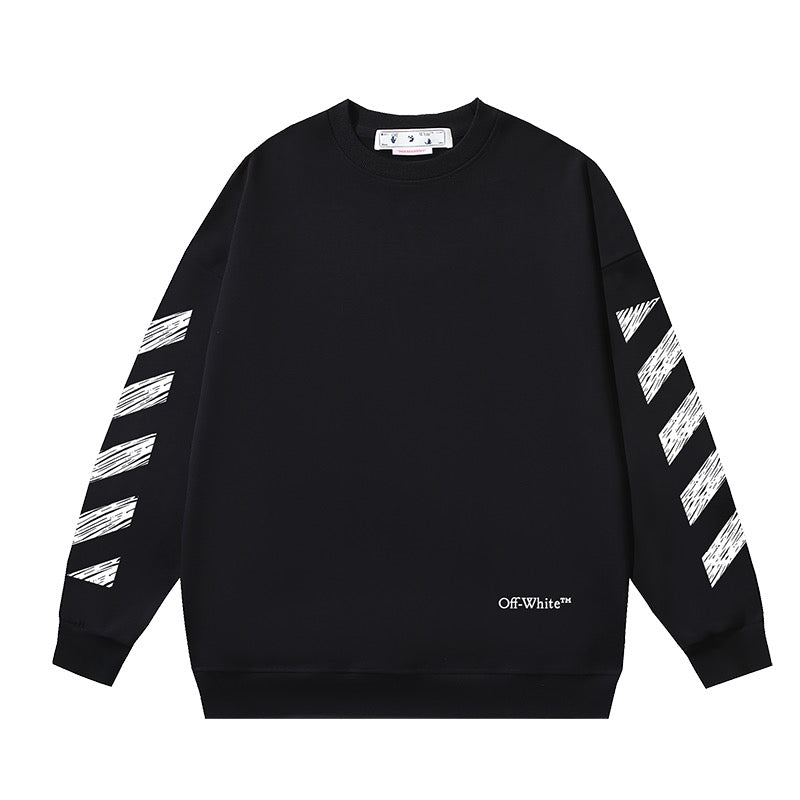Graues, weißes und schwarzes Sweatshirt