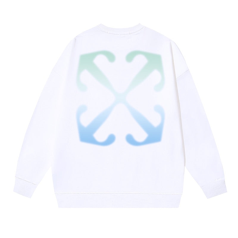 weißes und schwarzes Sweatshirt