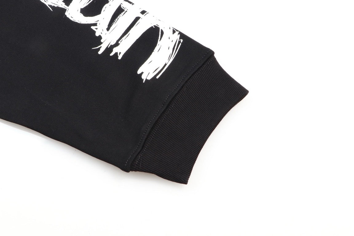 هودي أسود ورمادي