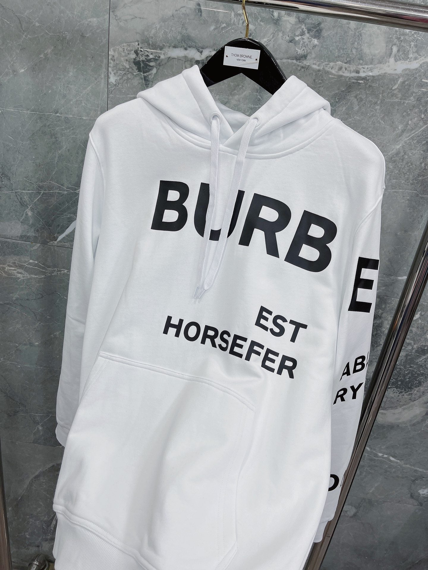 Black, Light orange and White Hoodie - FashionHype.xyz