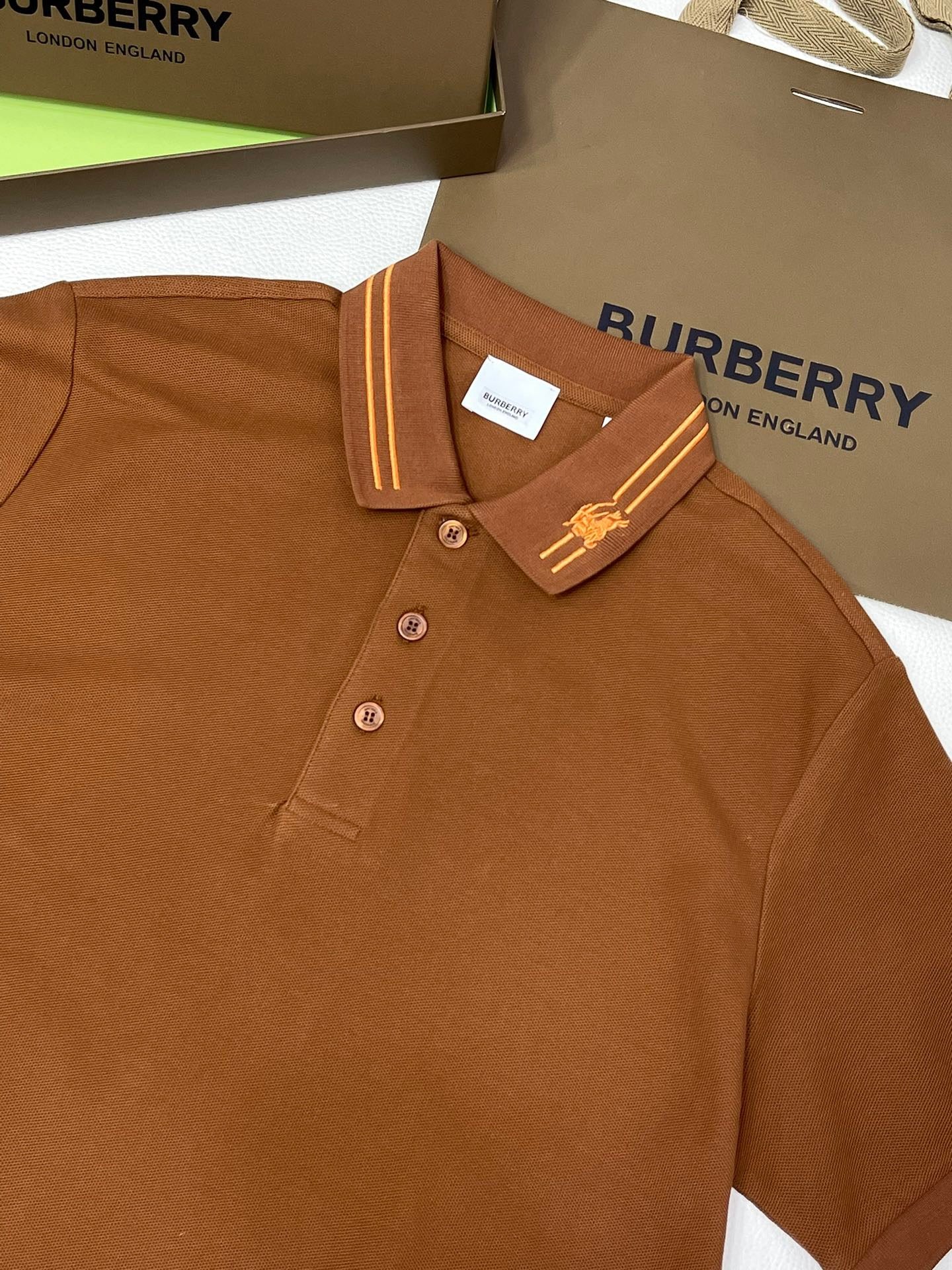 Khaki,Sky blue,Black and White Polo - FashionHype.xyz