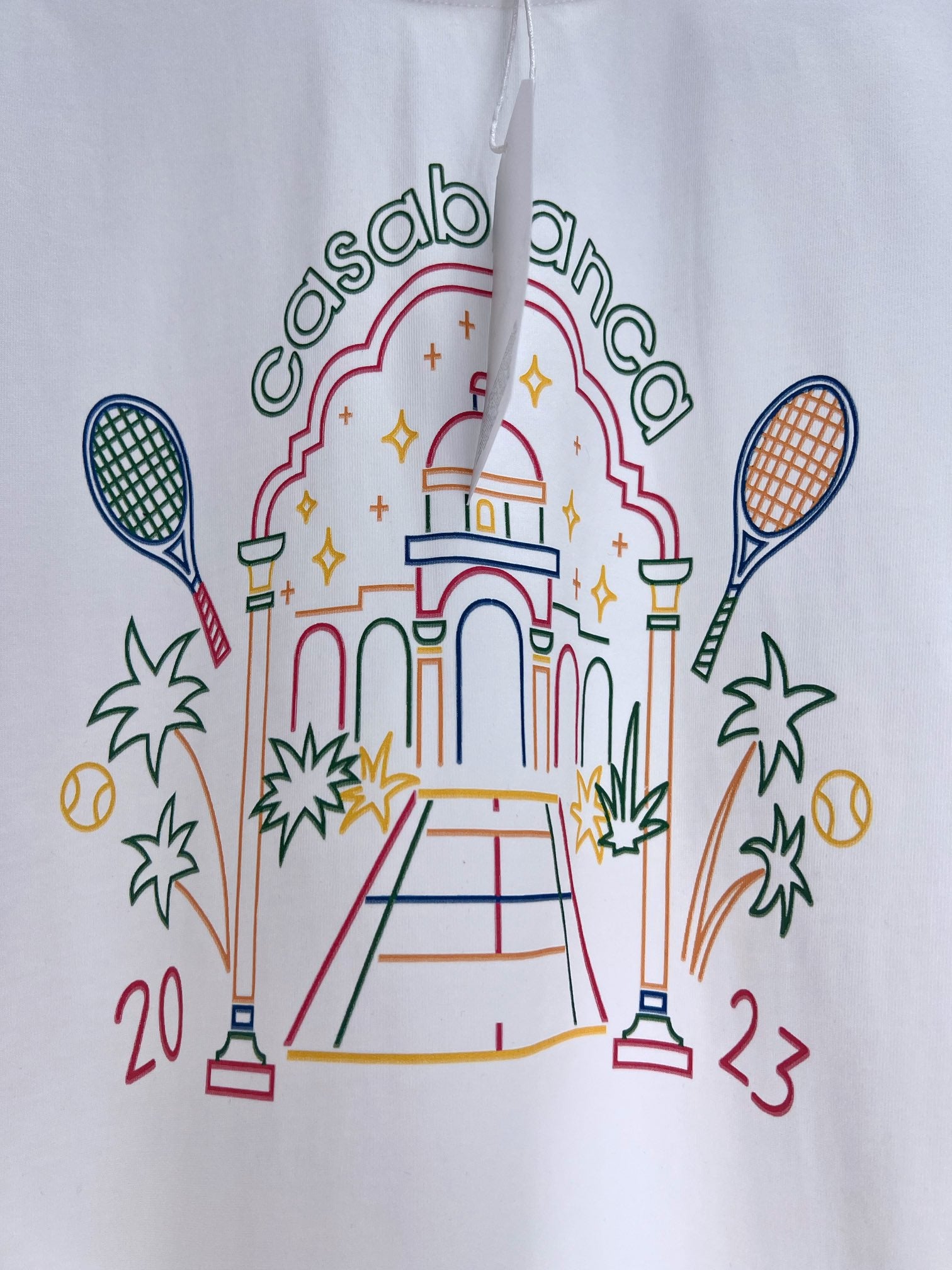 Blau-weißes T-Shirt