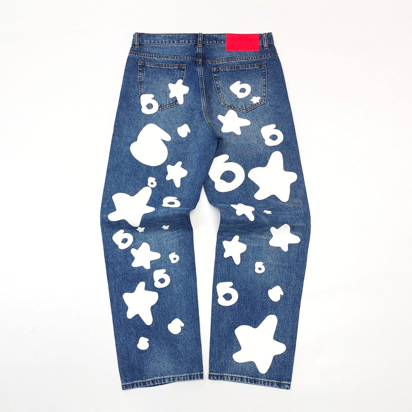 Blaue Hose