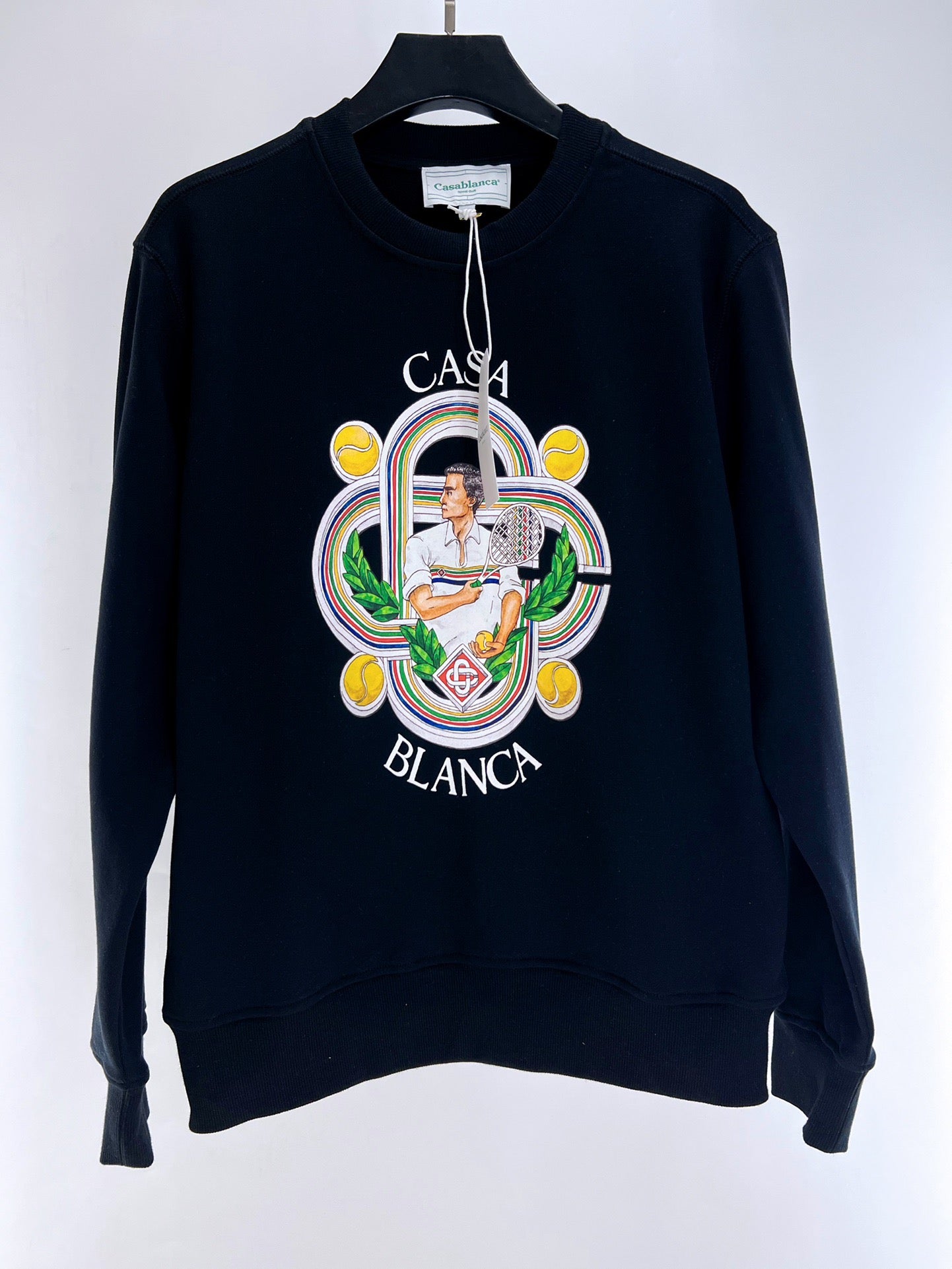 Schwarz-weißes Sweatshirt