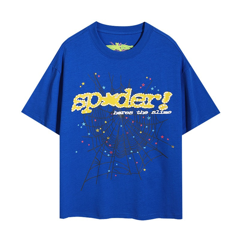 Blaues und himmelblaues T-Shirt
