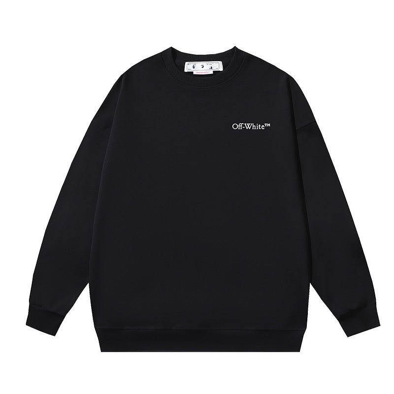 weißes und schwarzes Sweatshirt
