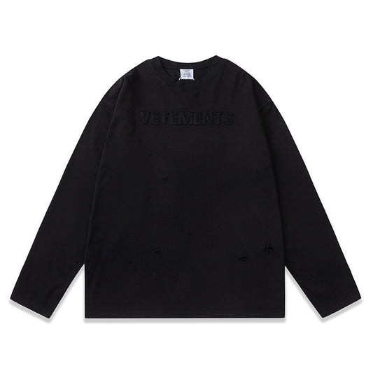 سويت شيرت باللونين الأبيض والأسود