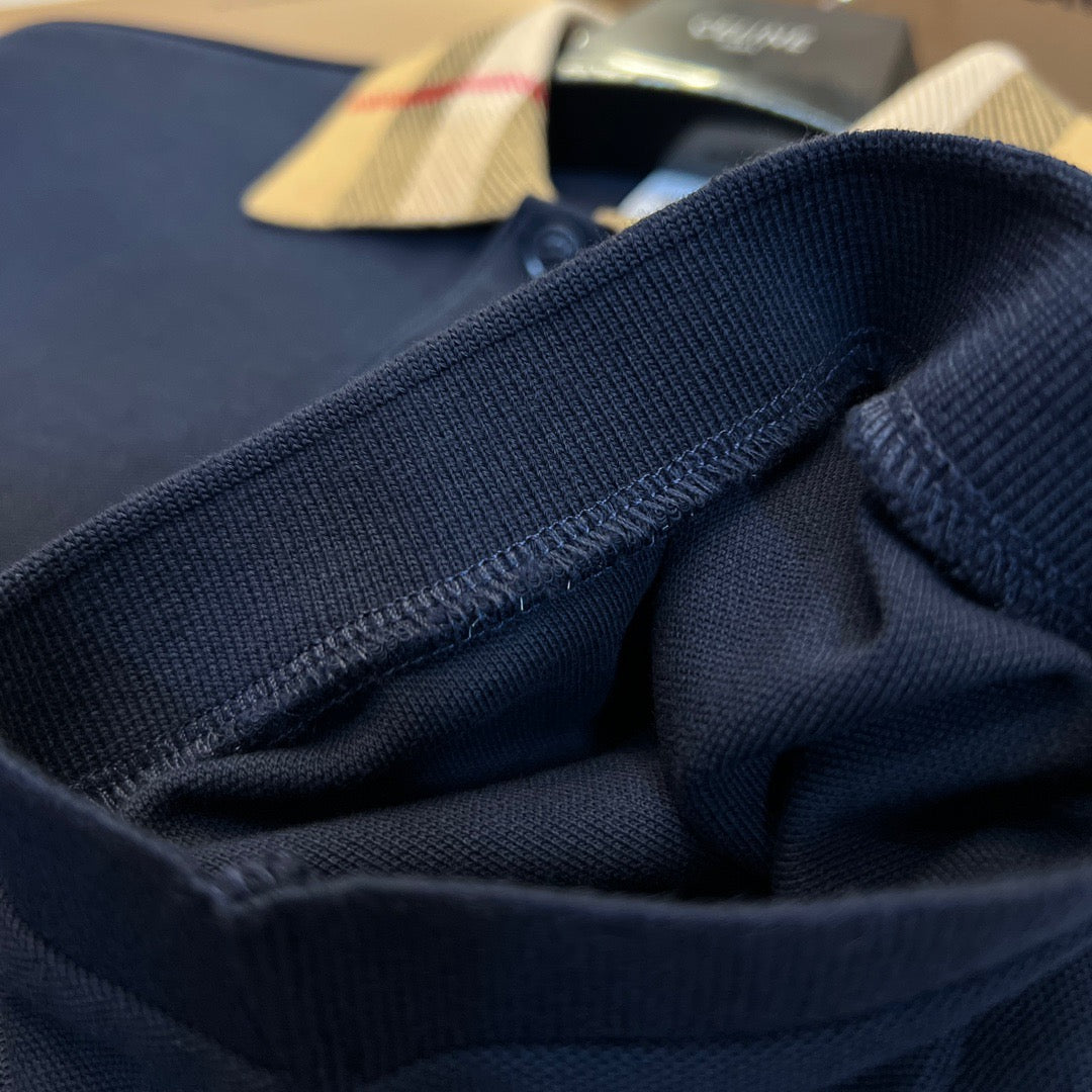 Black,White,and Blue Polo - FashionHype.xyz